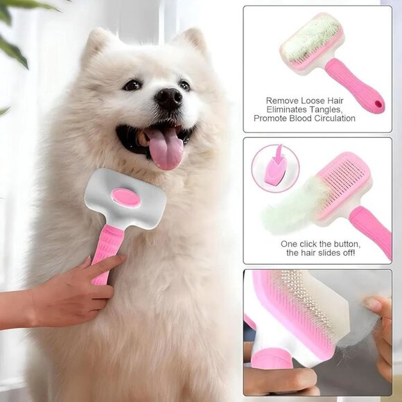 Dog Brush, Cat Brush, Pet Brush for Long and Short Hair, Pet Grooming Brush - Picture 1 of 11